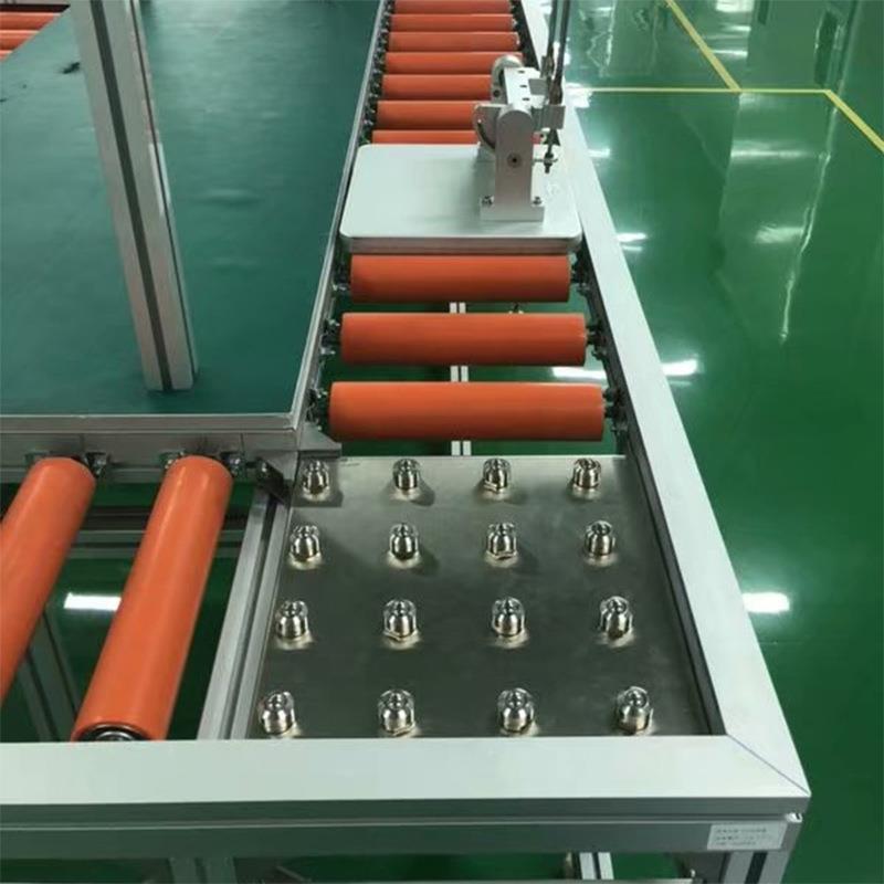牛线台输送线zs-686万向球滚生产线眼 环形动力筒流水 低价滚轮装