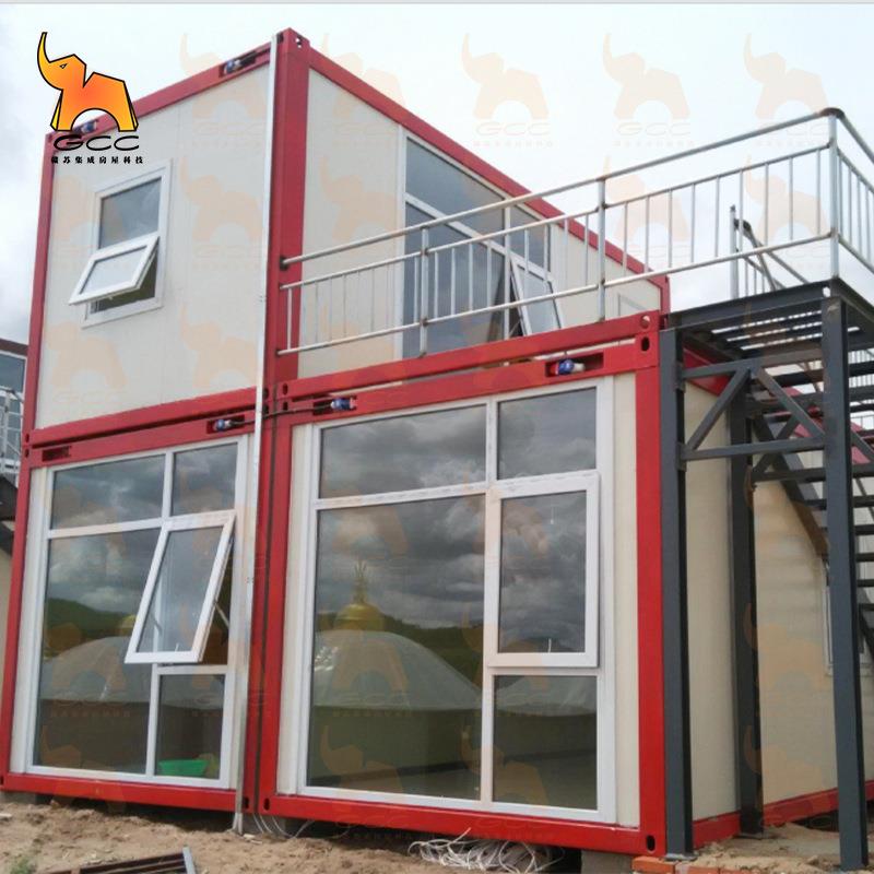 集装箱房别集装箱房办公集装箱办室红地窗集装网箱住人墅房简易活