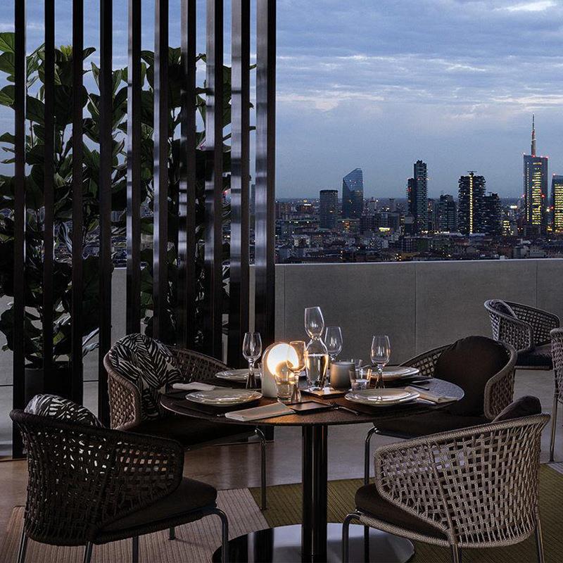 户外桌椅阳台DC-20休闲椅庭院花民宿子店奶茶外摆室外园藤椅家具