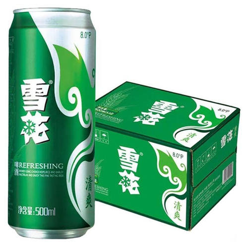 SNOW/雪花清爽啤酒500ml*24罐整箱批发易拉罐装小麦啤酒