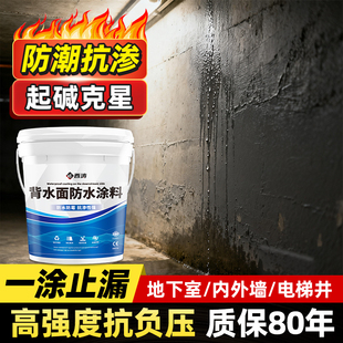 室内防水防潮防霉墙面涂料地下室内墙防渗水材料背水面负压补墙膏