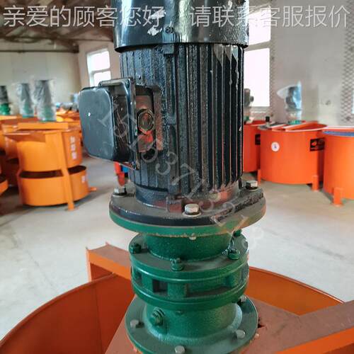 二JW200次灰搅拌桶建筑建电动水泥砂浆搅浆拌桶JW20搅0立式双层拌