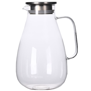 冷水壶玻璃耐高温凉水壶大容量茶壶家用凉水杯装水容器果汁壶扎壶