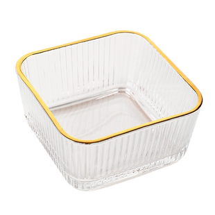 水果盘客厅家用玻璃茶点茶几零食干果盘KTV糖果小吃碟收纳盒分格