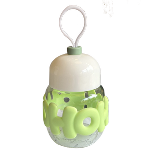 迷你玻璃杯家用耐高温胖胖杯便携小水杯摇摇杯子咖啡牛奶杯豆浆杯