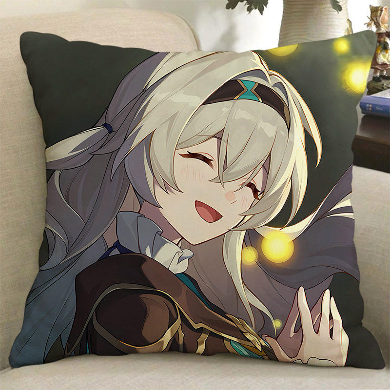 流萤游戏周边卡通动漫星穹铁道双面印花卧室客厅沙发宿舍抱枕靠枕,模玩/动漫/周边/娃圈三坑/桌游,动漫毛绒/抱枕/坐垫,淘宝优惠券,粉丝福利购,淘宝优惠卷