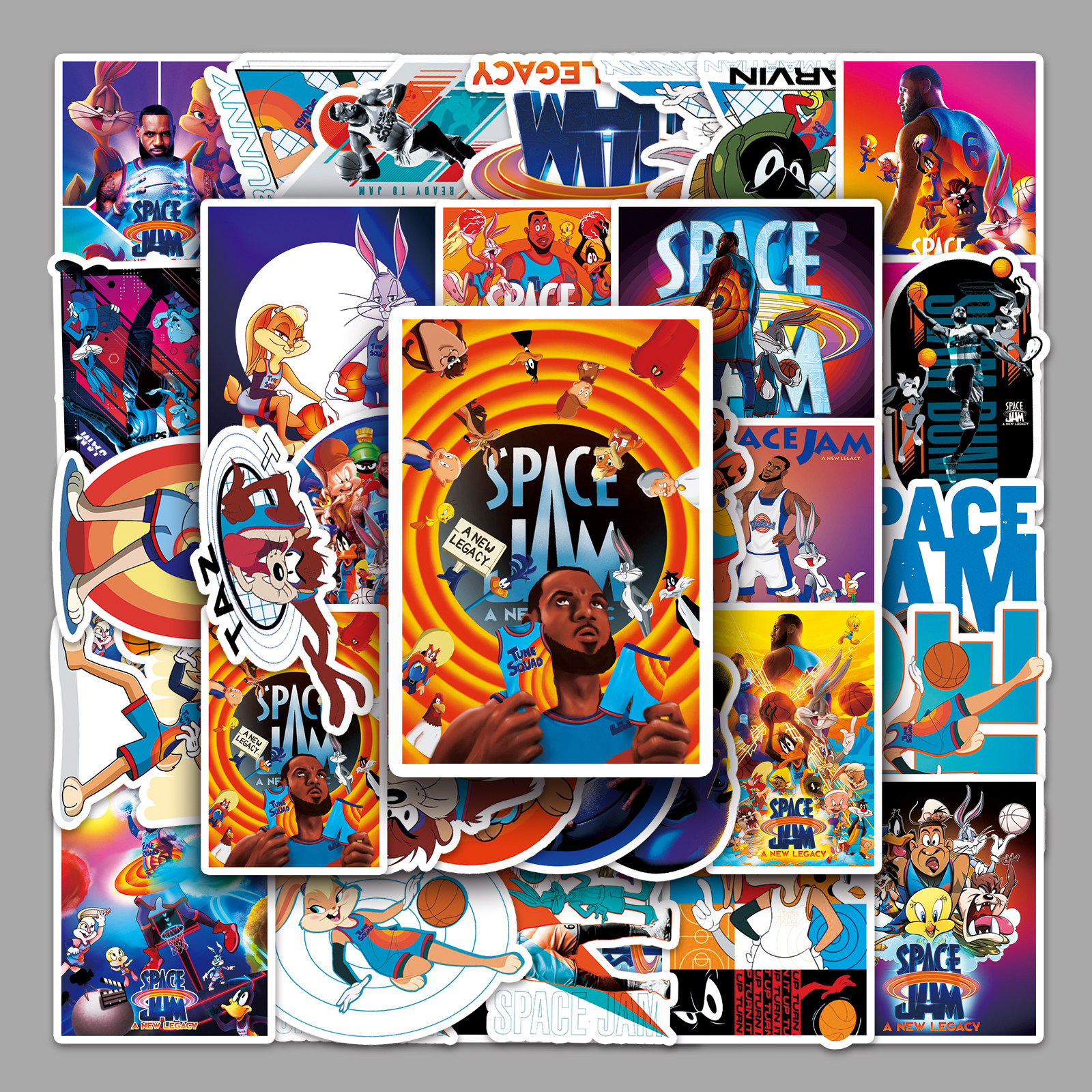 50张空中大满贯贴纸手机冰箱摩托车装饰卡通动画热血人物涂鸦贴画