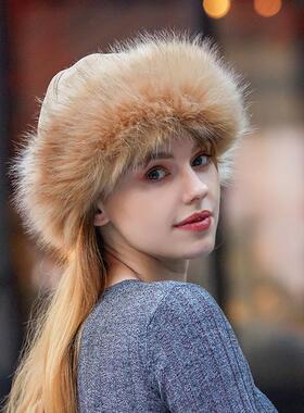俄罗斯帽子 plus velvet thick warm hat winter fur snow cap