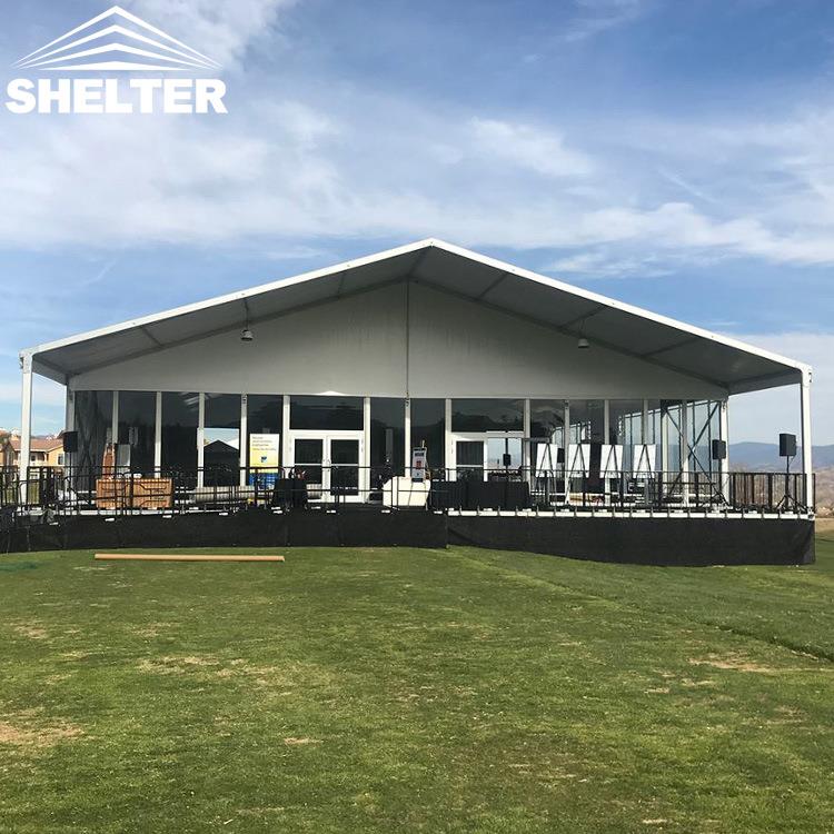 现货铝金篷房户外住餐饮宿大型活合动房人字顶篷工业仓储厂蓬房