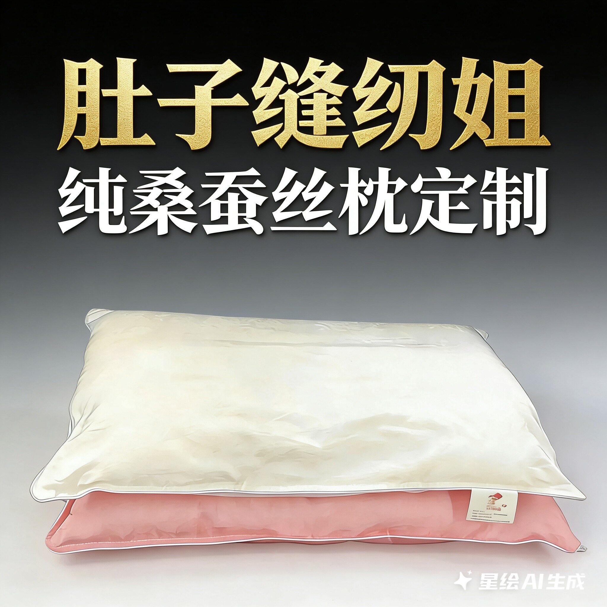 肚子缝纫姐纯桑蚕丝高端助眠软枕