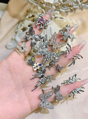 【甜酷蝴蝶系列】孤品戒指捡漏超值折扣热卖满钻小众设计感食指戒