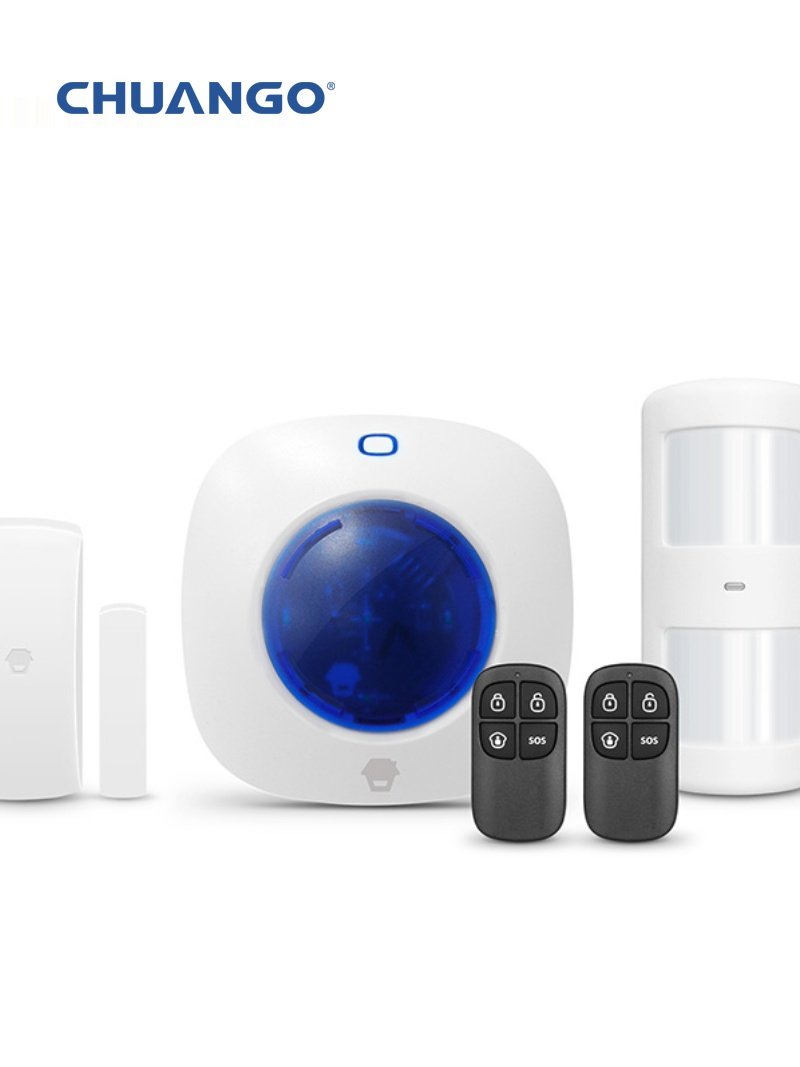 创高WS-105无线声光报警器家用店铺防盗报警器迷你警报喇叭报警灯