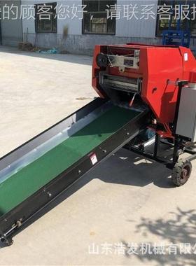 GIH青黄饲料动打储包机电自动款生花秧粉碎捆扎机养殖场固定式裹