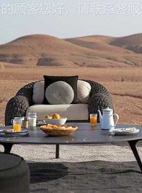 户外沙发庭院别墅阳台藤花椅几家藤44856具组合露天园防茶水防晒