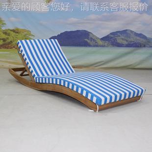 户椅外柚闲木CF3035H躺椅高端别墅度假酒外店沙滩室露天实木休游