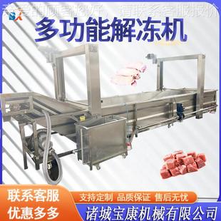 柠檬泡鸡加工成套流水爪559线 解牛肉全自动椒冻机 冻肉盘解冻池