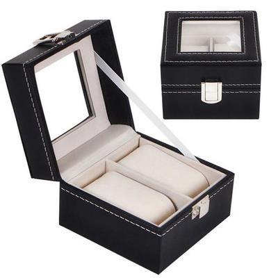 watch jewelry display storage holder case grids box organize
