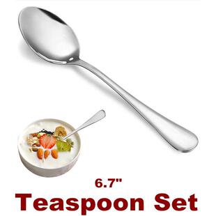 Teaspoon Set Silverware Tea Spoons Small Spoon Dessert Spoon