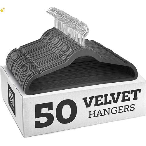 Non slip velvet clothes hanger dress Coat Hanger holder rack