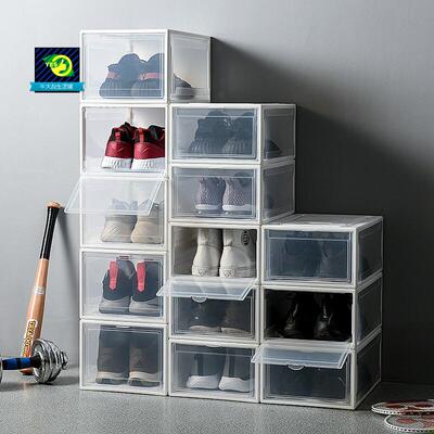 Shoe storage box transparent plastic basketball shoes box