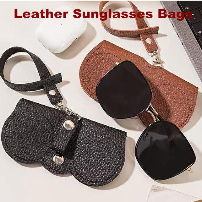 Leather Sunglasses Bags Glasses Case Holder Eyeglasses图片