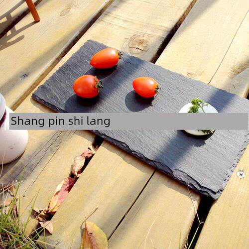 Cheese slate plate stone plate with rock snack
