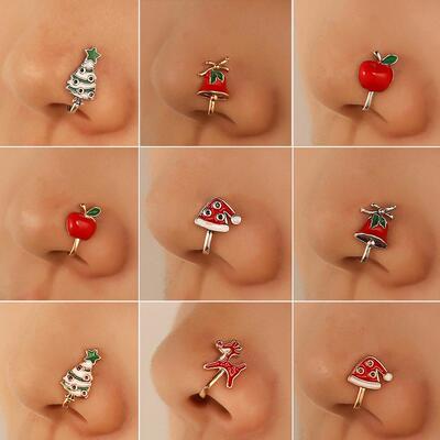 Perforation false nose ring U-shaped nose nail nose clip
