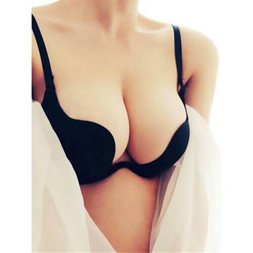Sexy Lingerie Deep U Backless Bras Low Cut Push Up Bra文胸