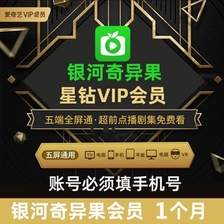 爱奇艺星钻会员月卡年卡爱奇艺电视端vip直充爱奇艺白金会员直充