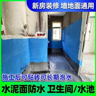 卫生间js防水涂料鱼池透明防水胶户外水池专用补漏材料鱼缸堵漏漆