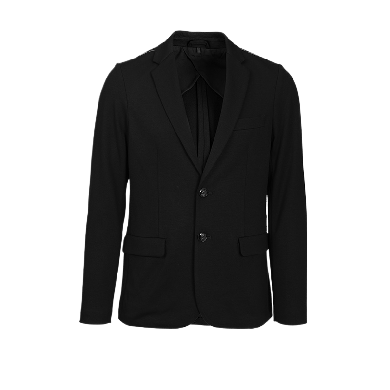 Armani阿玛尼2024新款男士商务休闲黑色西服外套大牌高级感西装男