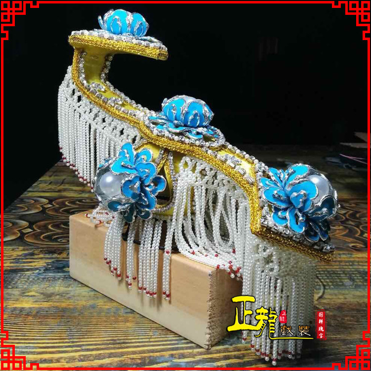 速发正龙戏装京剧帽曲盔戏霸王虞姬别姬冠武则天后妃头饰 清韵如