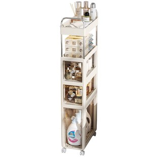 速发厕所浴室窄缝储物柜落地缝隙架子马桶窄边夹缝收纳柜