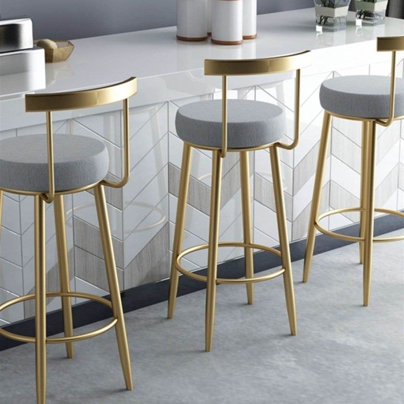 速发背台椅高约轻奢家用金色吧凳简脚椅酒吧椅靠吧前台凳子铁艺,住宅家具,家用高脚椅,淘宝优惠券,粉丝福利购,淘宝优惠卷