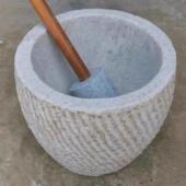 打糍粑石臼石对窝捣辣椒打糕工具年糕农村老对窝曲阳石雕