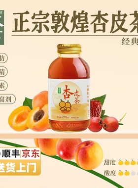 【买3赠1】敦幸杏皮茶甘肃特产风味植物饮料果汁杏皮水270ml*6