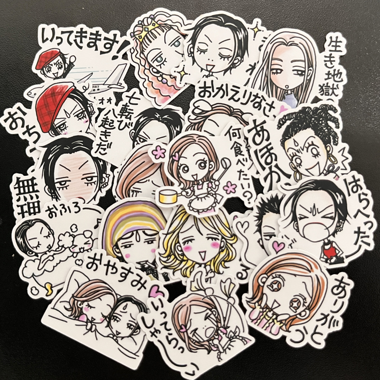 满38包邮/Q版矢泽爱《nana》娜娜表情手帐相册日记本装饰贴纸