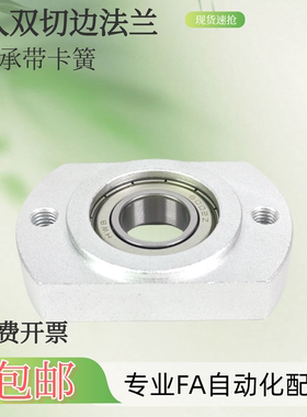 SHH带扣环嵌入对边法兰带座FA单轴承座组件固定座BACR BFJ23 10铝