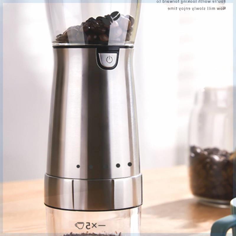 Portable Electric Burr Coffee Grinder Bean Grinding Machine