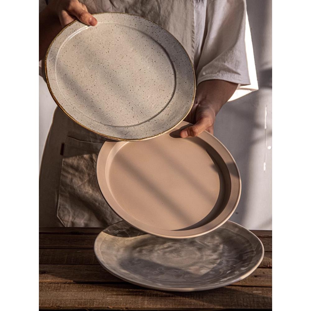 dinner plates ceramic steak plate dishes 西餐盘 western food