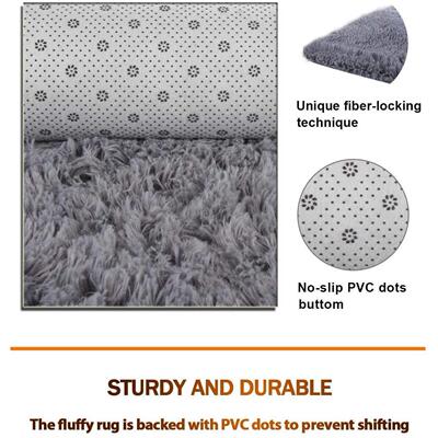 Thick Round Rug Carpets for Kid Room Plush Decora Pile Rug