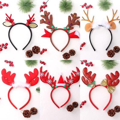 Christmas antler headband Hair clip Children adult headband
