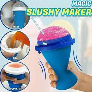 Cup Squeeze Slushy Maker Cream Quick Ice Frozen