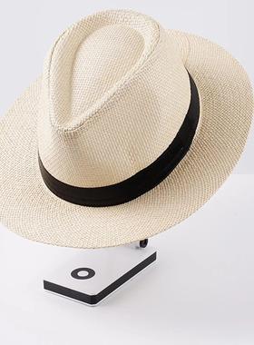 Panama Jack Fedora Hat With Black Band Summer Beach Sun Hat