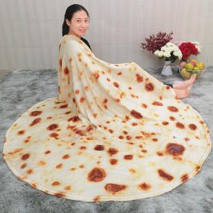 Corn Tortilla Blanket Pita Lavash Soft Throw Blanket for Bed