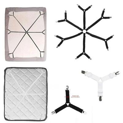 Bed Sheet Holder Mattress Clip Fasteners Cover Blankets Gri