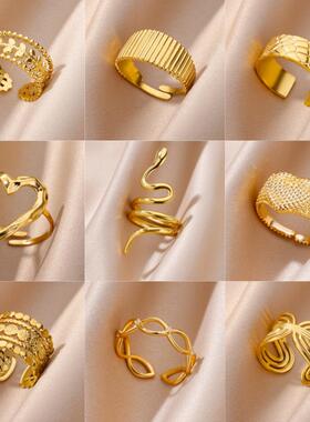 Stainless Steel Rings for Women Jewelry Summer Accessories