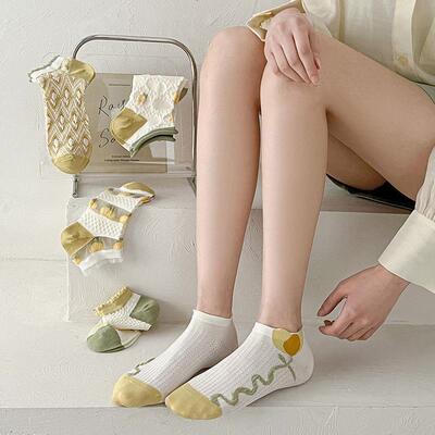 20 pairs ankle socks women cartoon sock summer lady student