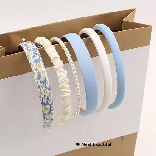 3/6/8PCS Set Fashion Women Cloth Hair Bands Headdress Headba