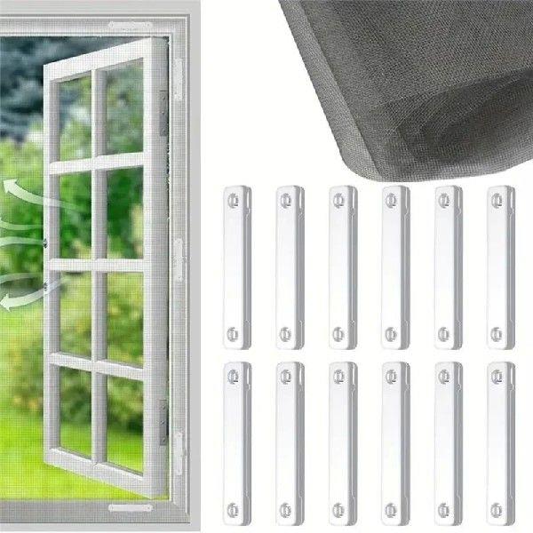 A08F-20Pcs Nail Free Magnet Window Screen Clip Insect